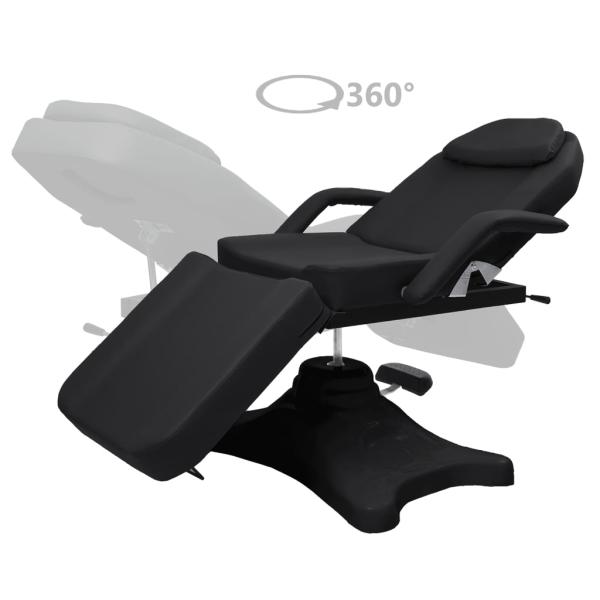 Massagetisch Schwarz 180x62x(86,5-118) cm  