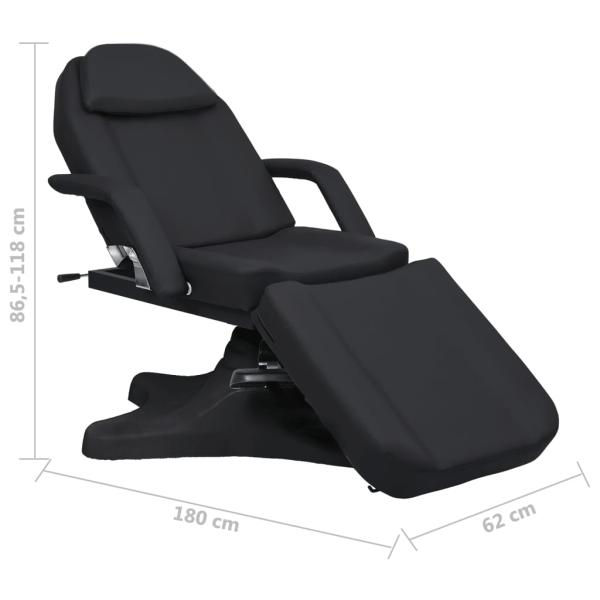 Massagetisch Schwarz 180x62x(86,5-118) cm  