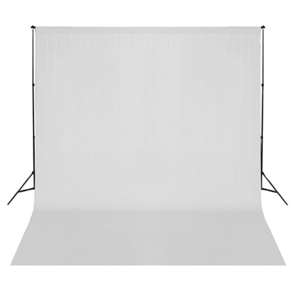 Fotostudio-Set mit Hintergrund, Leuchten und Schirmen