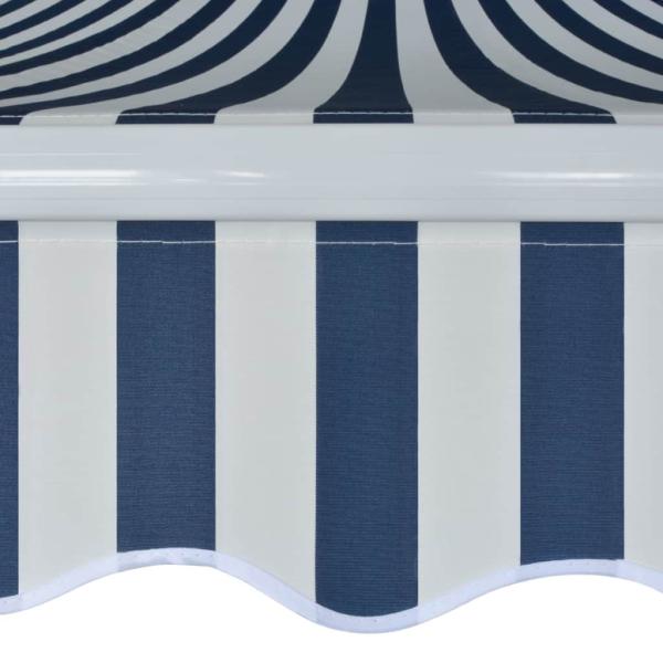 Gelenkarmmarkise 500 cm Blau/Weiß