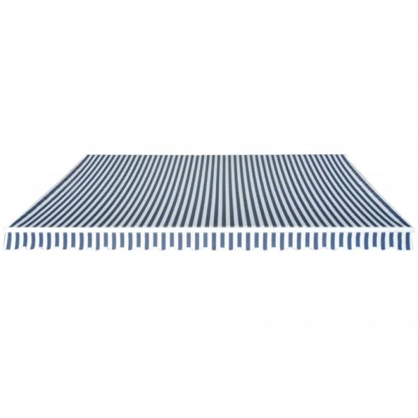 Gelenkarmmarkise 500 cm Blau/Weiß