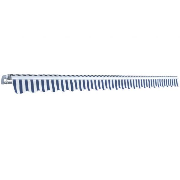 Gelenkarmmarkise 500 cm Blau/Weiß