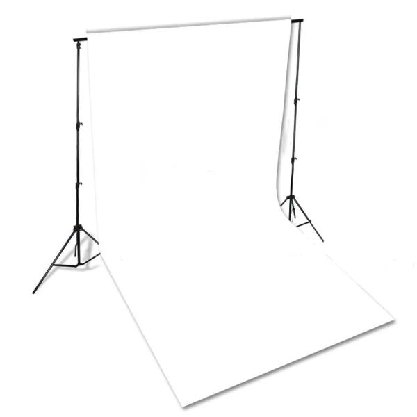 Fotostudio-Set mit Softboxen und Hintergrundsystem