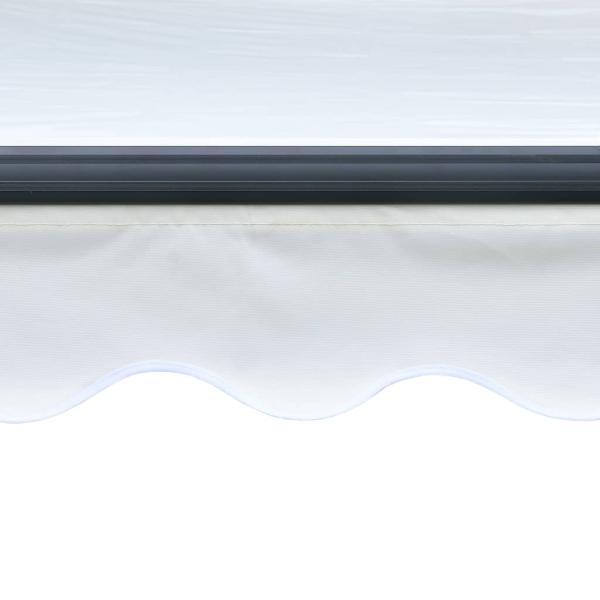 Markise Manuell Einziehbar mit LED 300x250 cm Creme