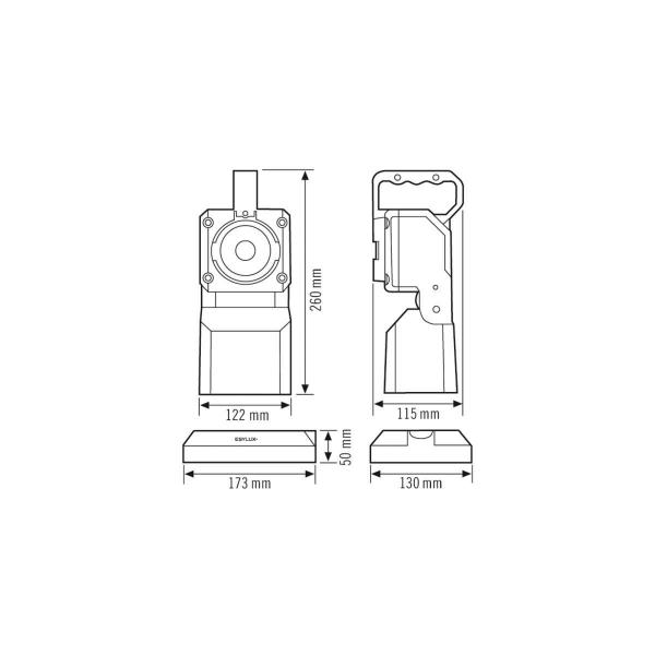 Esylux Handscheinwerfer SLP-2, IP54 (EN10050015)