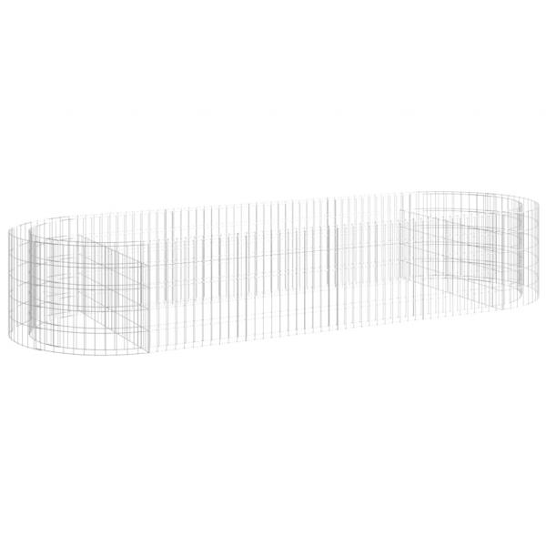 Gabionen-Hochbeet Verzinktes Eisen 300x100x50 cm