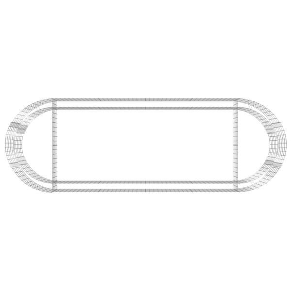 Gabionen-Hochbeet Verzinktes Eisen 300x100x50 cm