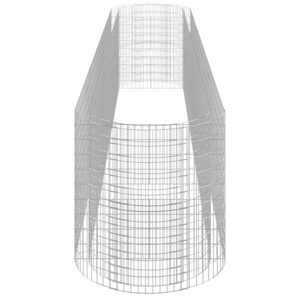 Gabionen-Hochbeet Verzinktes Eisen 600x100x100 cm