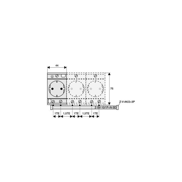 Eaton Z-SD230 Schukosteckdose, 10/16A, 250VAC (266875)