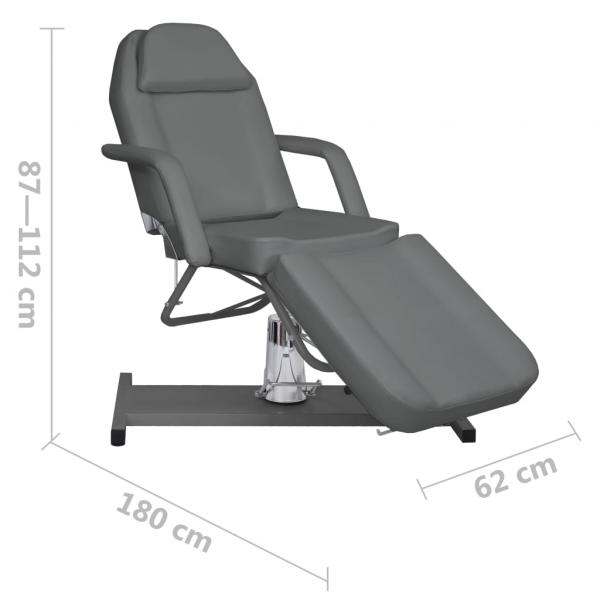 Massagetisch Grau 180x62x(87-112) cm  