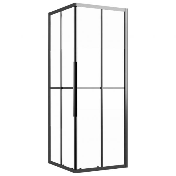 Duschkabine Matt ESG 70x70x180 cm Schwarz