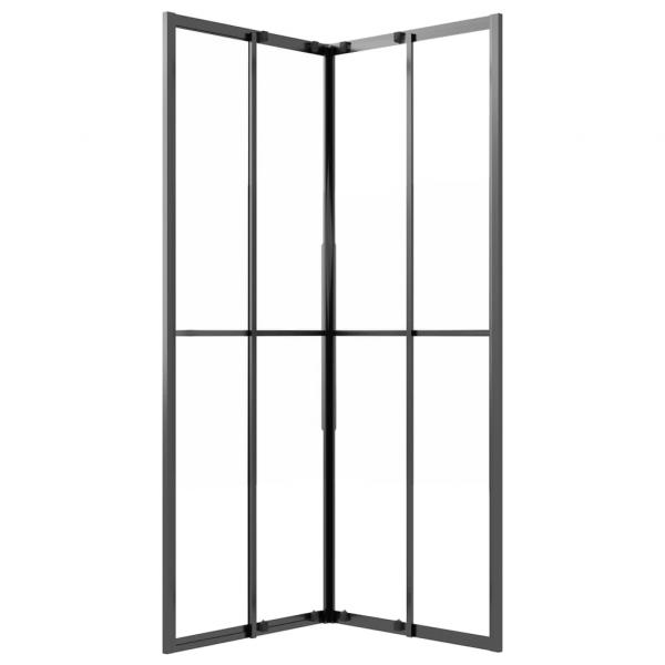 Duschkabine Matt ESG 70x70x180 cm Schwarz