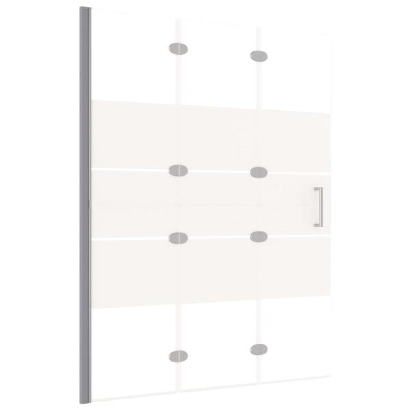 Faltbare Duschkabine ESG 100x140 cm Weiß 