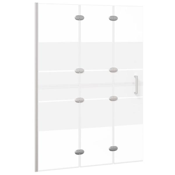 Faltbare Duschkabine ESG 100x140 cm Weiß 