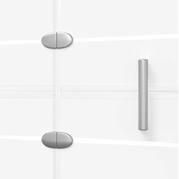 Faltbare Duschkabine ESG 100x140 cm Weiß 