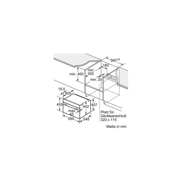 Siemens CM776GKB1 iQ700 Einbaukompaktbackofen mit Mikrowellenfunktion, 900 W, 59,4 cm breit, 45 L, 4D Heißluft, Grill, Kindersicherung, Home Connect, coolStart, schwarz