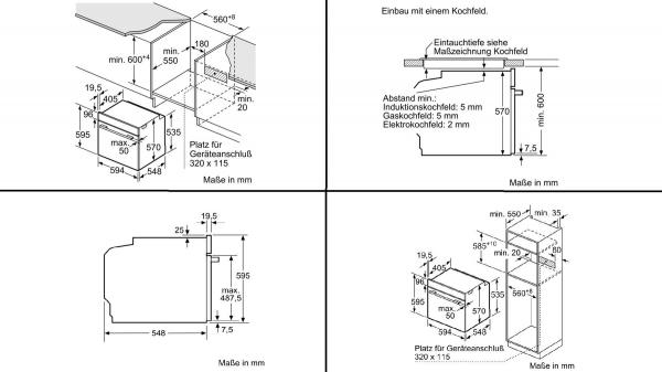 Neff B1CCC0AN0 N30 EEK: A Einbaubackofen, 60cm breit, 71 L, CircoTherm, Kindersicherung, Edelstahl