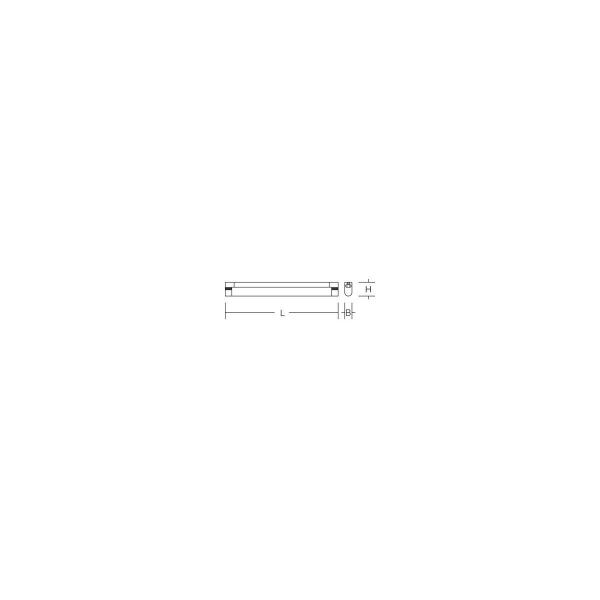 RZB Strip-Light LED-Wandleuchte, 7W, 690lm, 3000K, weiß (451157.002.2)