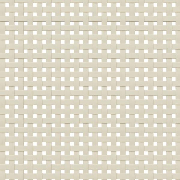 Nachttisch SENJA Rattan-Look Weiß 40x35x65 cm Massivholz Kiefer