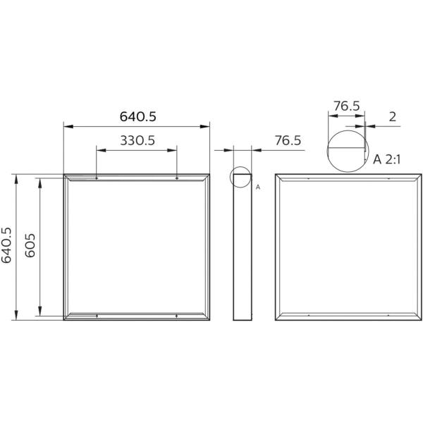 Philips RC133Z CoreLine Panel Befestigungssatz, weiß (95398799)