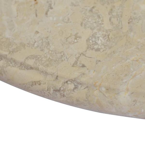 Tischplatte Creme Ø60x2,5 cm Marmor