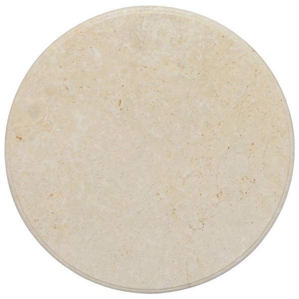 Tischplatte Creme Ø60x2,5 cm Marmor