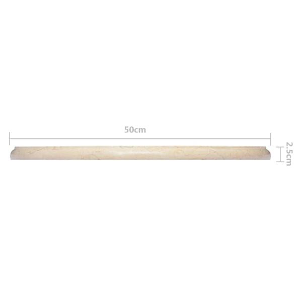 Tischplatte Creme Ø50x2,5 cm Marmor