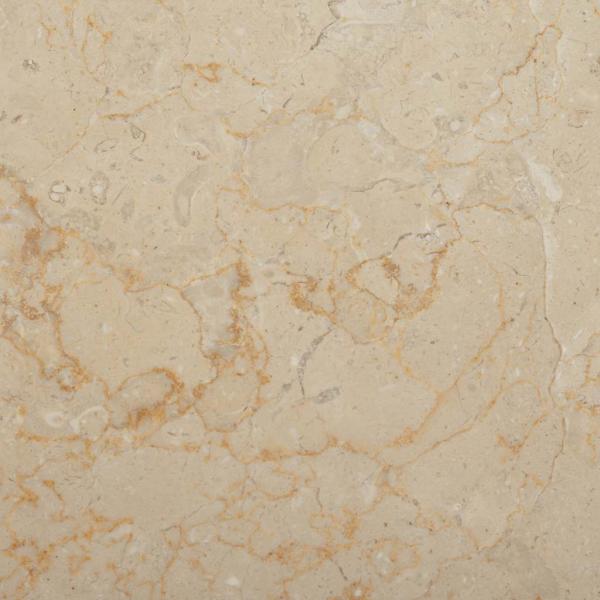 Tischplatte Creme Ø50x2,5 cm Marmor