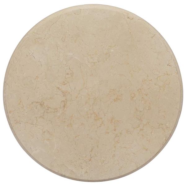 Tischplatte Creme Ø50x2,5 cm Marmor