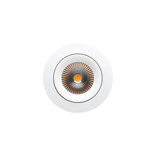 The Light Group SLC1160 SLC One 360 Sunlike LED Einbauleuchte, 8W, 467lm, 2700K, IP44, weiß