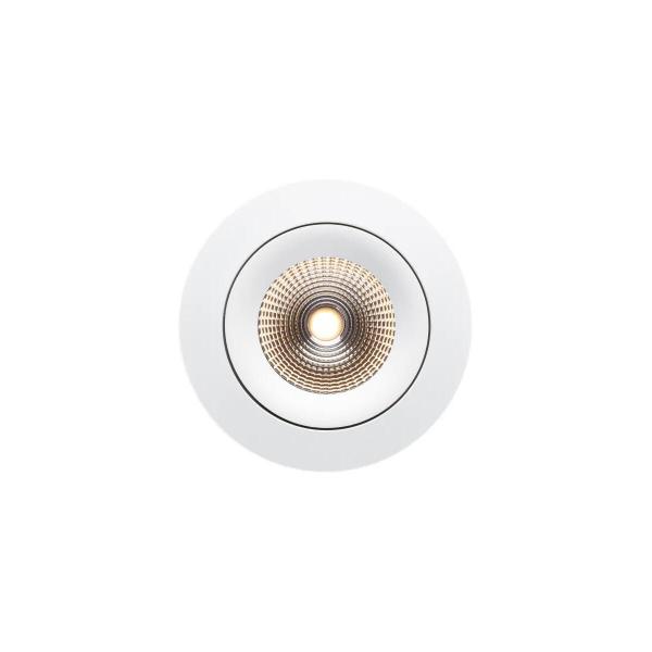 The Light Group SLC1160 SLC One 360 Sunlike LED Einbauleuchte, 8W, 467lm, 2700K, IP44, weiß