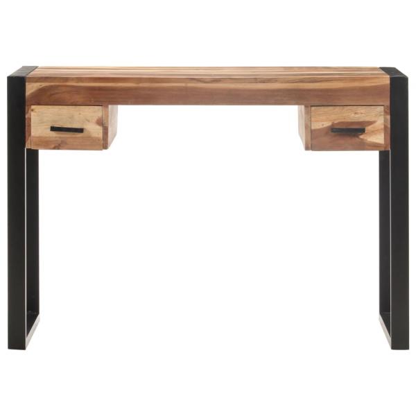 Schreibtisch 110x50x76 cm Massivholz mit Palisander-Finish  