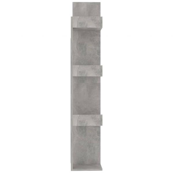 Bücherregal Betongrau 48x25,5x140 cm Holzwerkstoff
