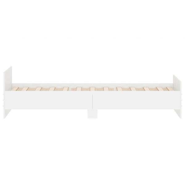 Bettgestell Weiß 90x190 cm Holzwerkstoff
