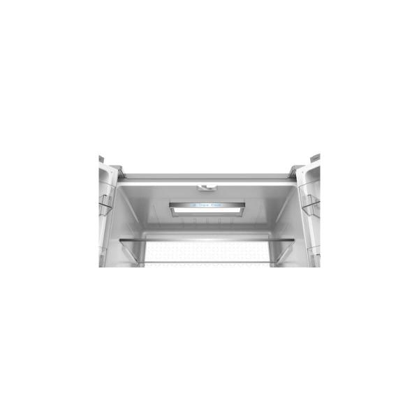 Wolkenstein WCD595EWTSNF ST Side-by-Side Kombination Cross Door, 90,5 cm breit, 606 L, NoFrost, integr. Weinschrank, Thermostat, Kindersicherung, Anti-Fingerprint Granitoptik