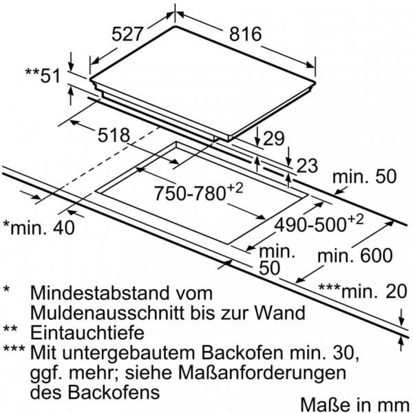 Bosch PXY875DW4E Serie 8 Induktionskochfeld, Glaskeramik, 80 cm breit, Alurahmen, PerfectFry Bratsensor