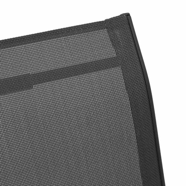 ARDEBO.de - Stapelbare Gartenstühle 2 Stk. Schwarz Textilene