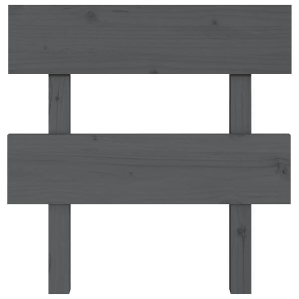 Kopfteil Grau 93,5x3x81 cm Massivholz Kiefer