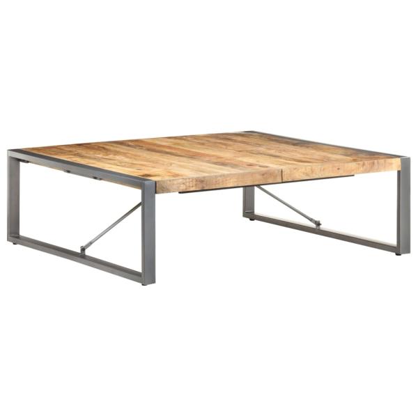 Couchtisch 120x120x40 cm Raues Mangoholz