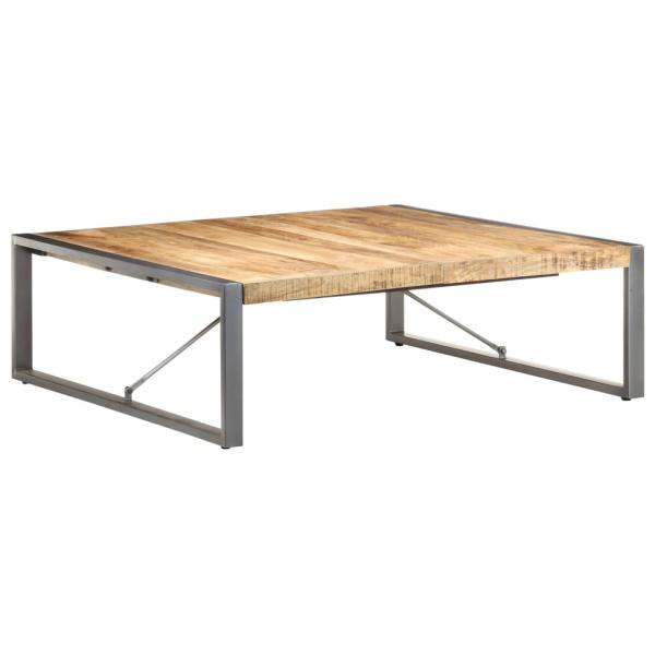 Couchtisch 120x120x40 cm Raues Mangoholz