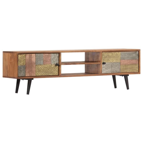TV-Schrank 140×30×40 cm Massivholz Akazie