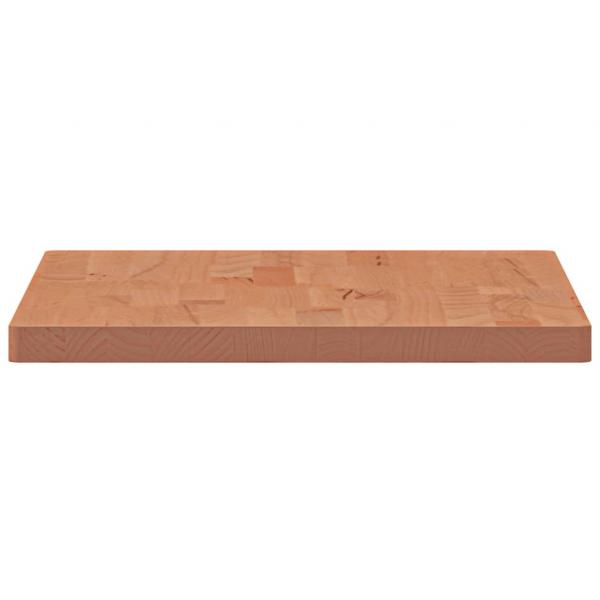 Tischplatte 60x40x2,5 cm Rechteckig Massivholz Buche