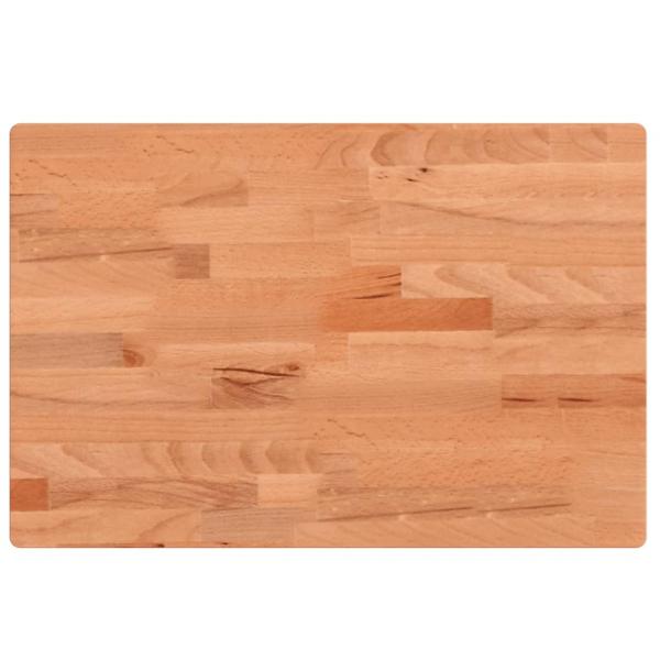 Tischplatte 80x40x4 cm Rechteckig Massivholz Buche