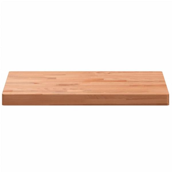 Tischplatte 80x40x4 cm Rechteckig Massivholz Buche