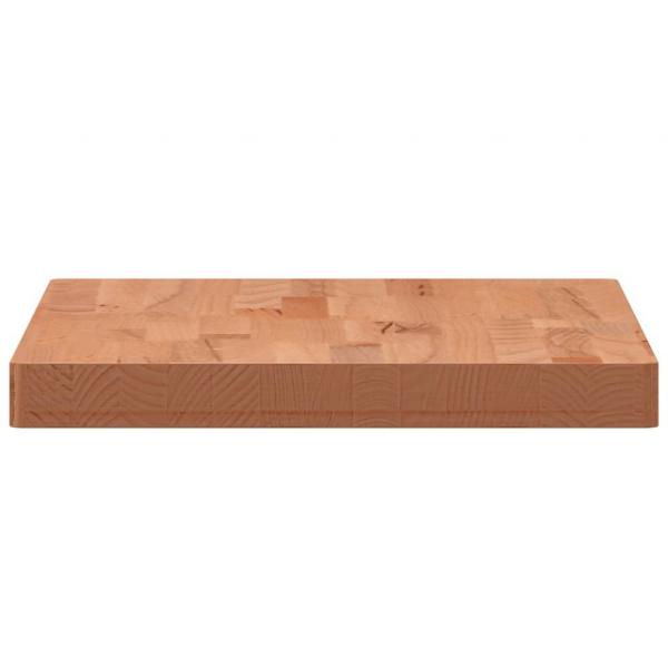 Tischplatte 80x40x4 cm Rechteckig Massivholz Buche
