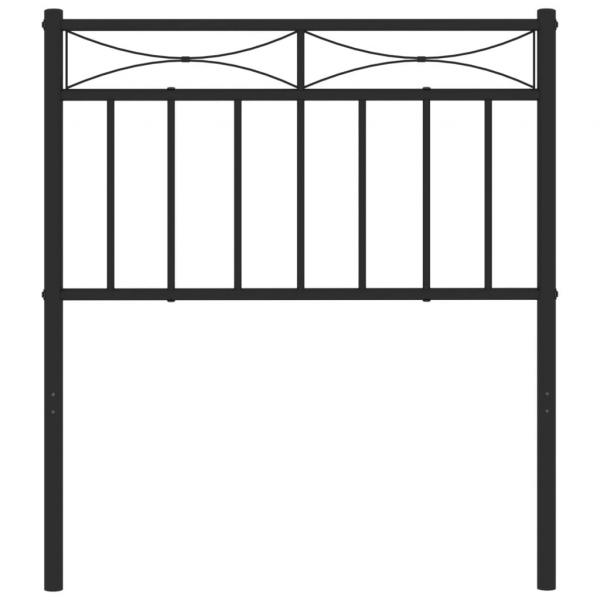 Kopfteil Metall Schwarz 75 cm