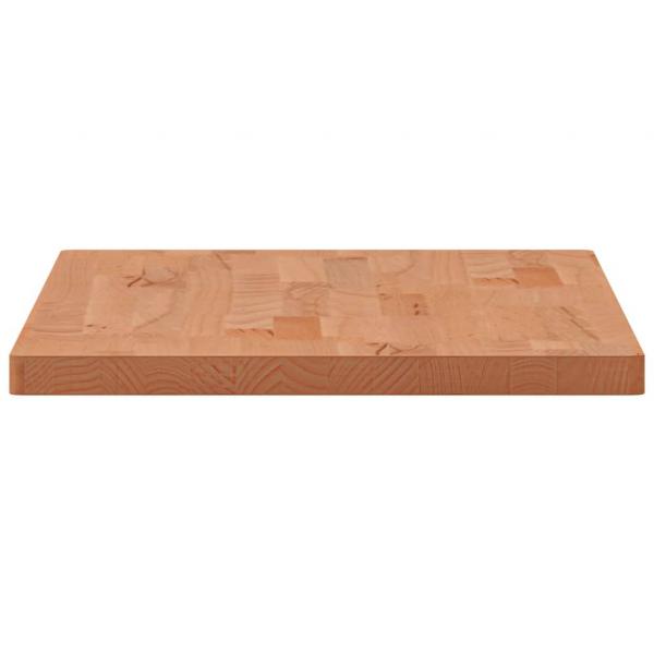 Tischplatte 80x40x2,5 cm Rechteckig Massivholz Buche