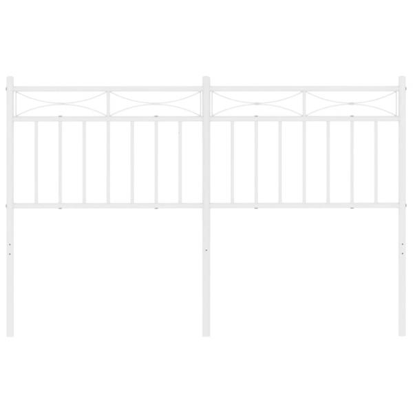 Kopfteil Metall Weiß 135 cm