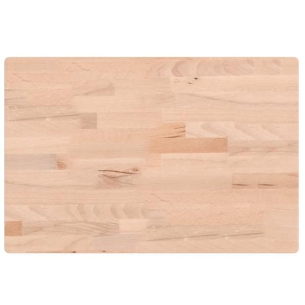 Tischplatte 60x40x2,5 cm Rechteckig Massivholz Buche