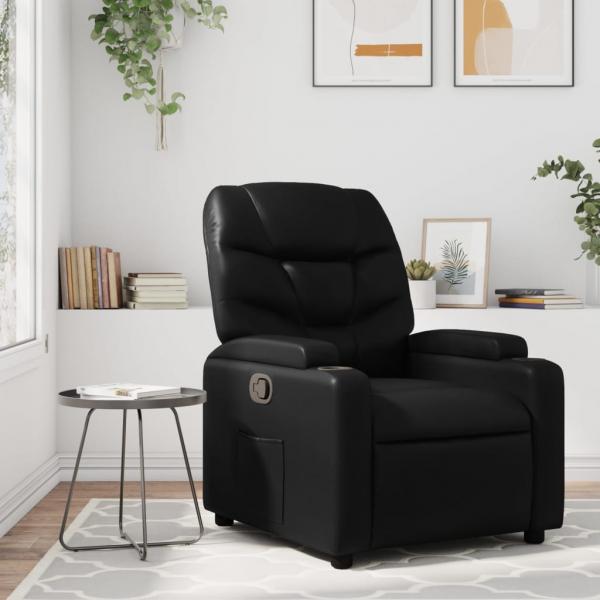 ARDEBO.de - Relaxsessel Schwarz Kunstleder